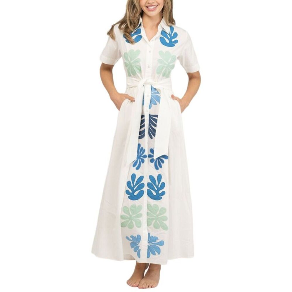Beau & Ro Womens Elle Maxi Dress, White